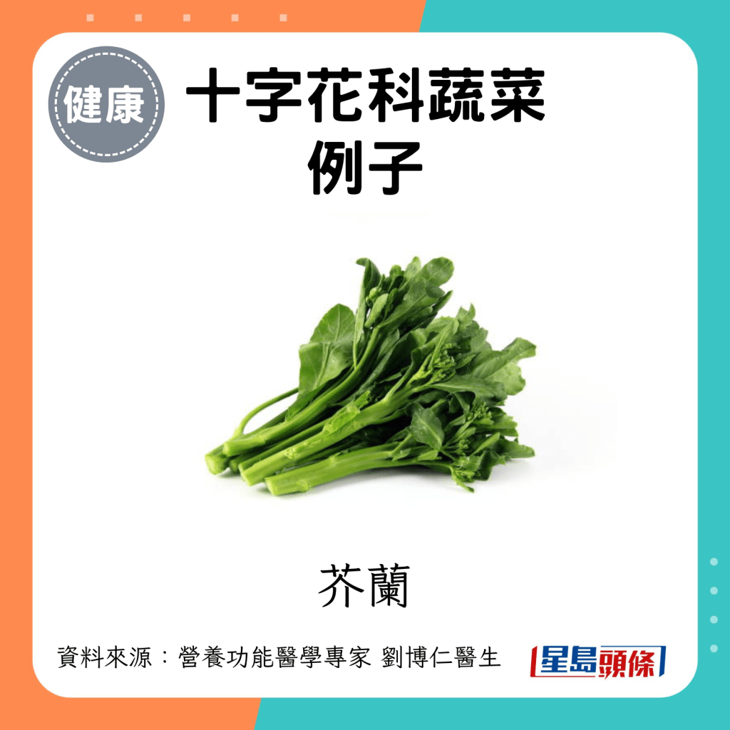 十字花科蔬菜例子：芥兰。