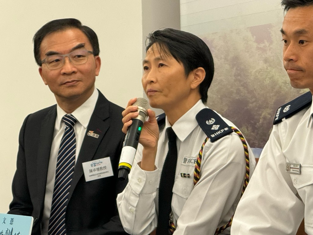 警察學院基礎訓練學校校長曾昭棠。