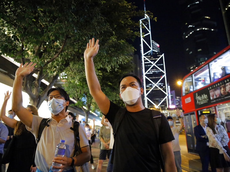 BBC指美國或終止香港特殊待遇。AP資料圖片