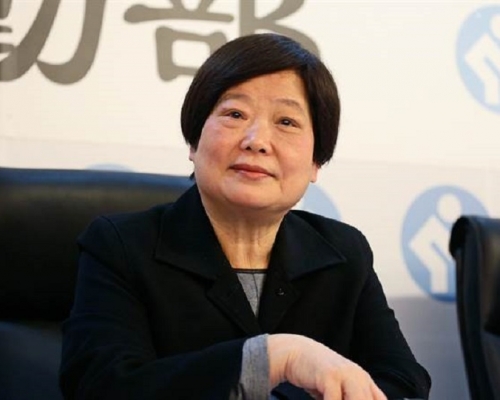 前勞動部長林美珠。網上圖片