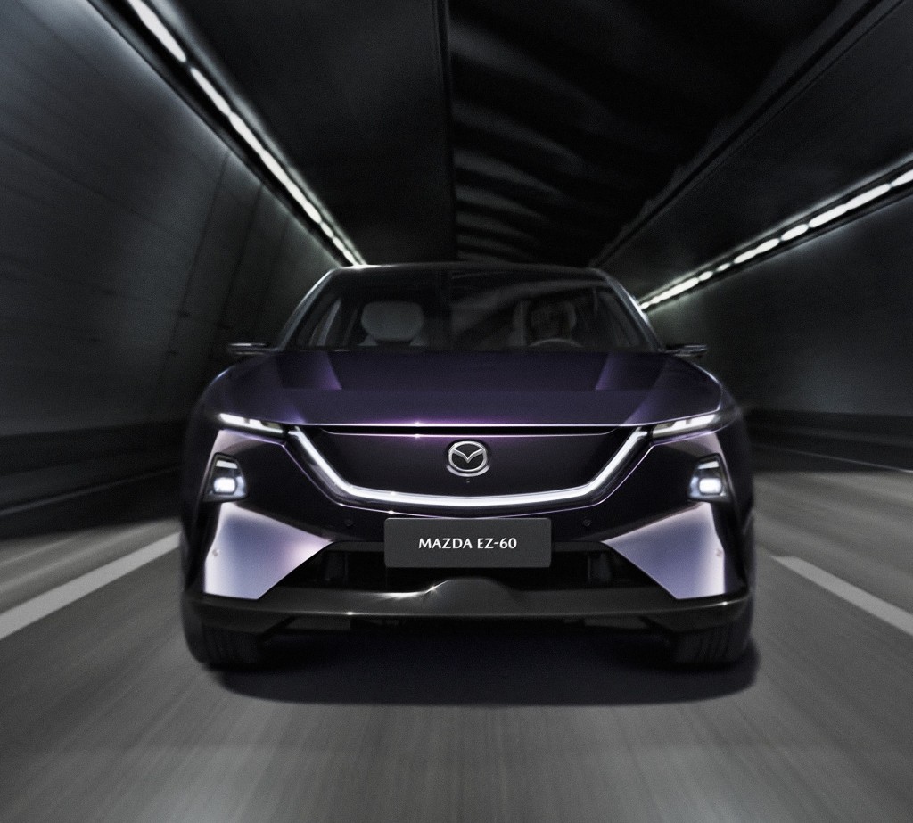 萬事得Mazda EZ-60電動SUV驚艷登場:同樣建基長安EPA1後驅平台上,所以EZ-60可說是Deepal(深藍)S07 SUV的兄弟作。