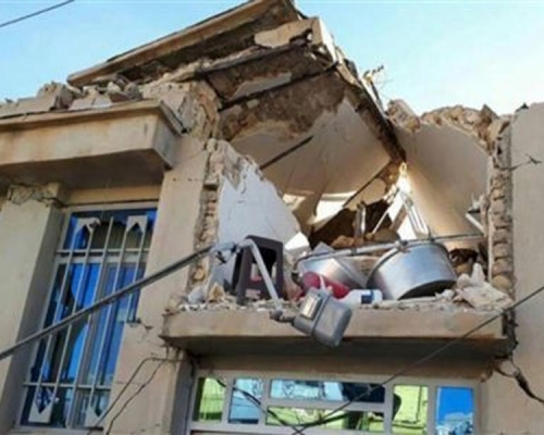 伊朗西南部發生黎克特制5.7級地震，多幢建築物損毀，部份倒塌。（網圖）
