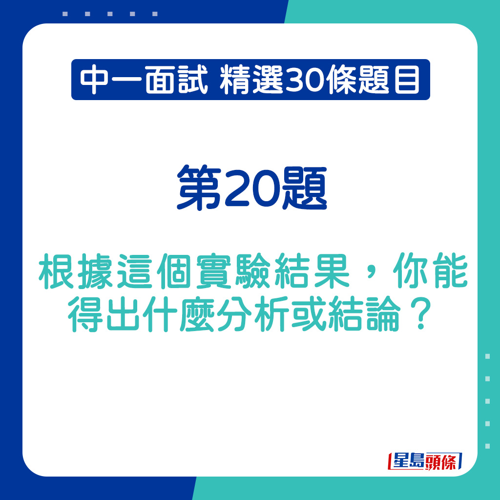 中一面试精选题目2025｜第20题