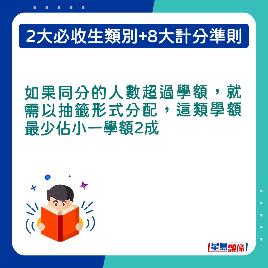 如果同分的人数超过学额，就需以抽签形式分配。