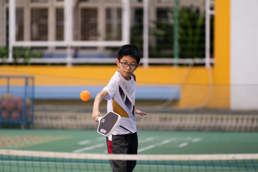 聖公會奉基小學匹克球校隊周子楠(圖:Elson) 聖公會奉基小學匹克球校隊周子楠(圖:Elson)