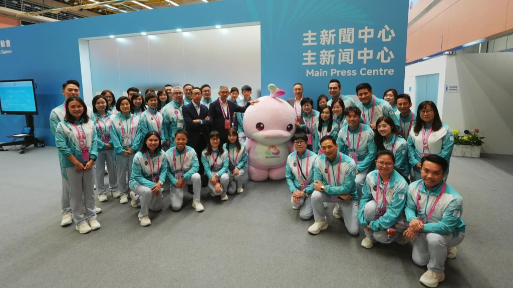 廉政专员胡英明及廉署首长级人员到全运会主媒体中心探班。廉署图片 廉政专员胡英明及廉署首长级人员到全运会主媒体中心探班。廉署图片