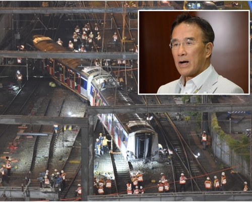 田北辰指出軌或因「波口」配件鬆脫。資料圖片