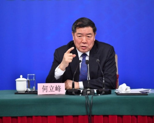 國家發改委主任何立峰。新華社圖片