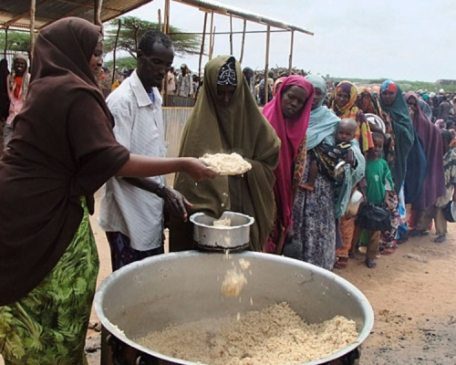 在非洲，營養不良的情況十分普遍。AP圖片
