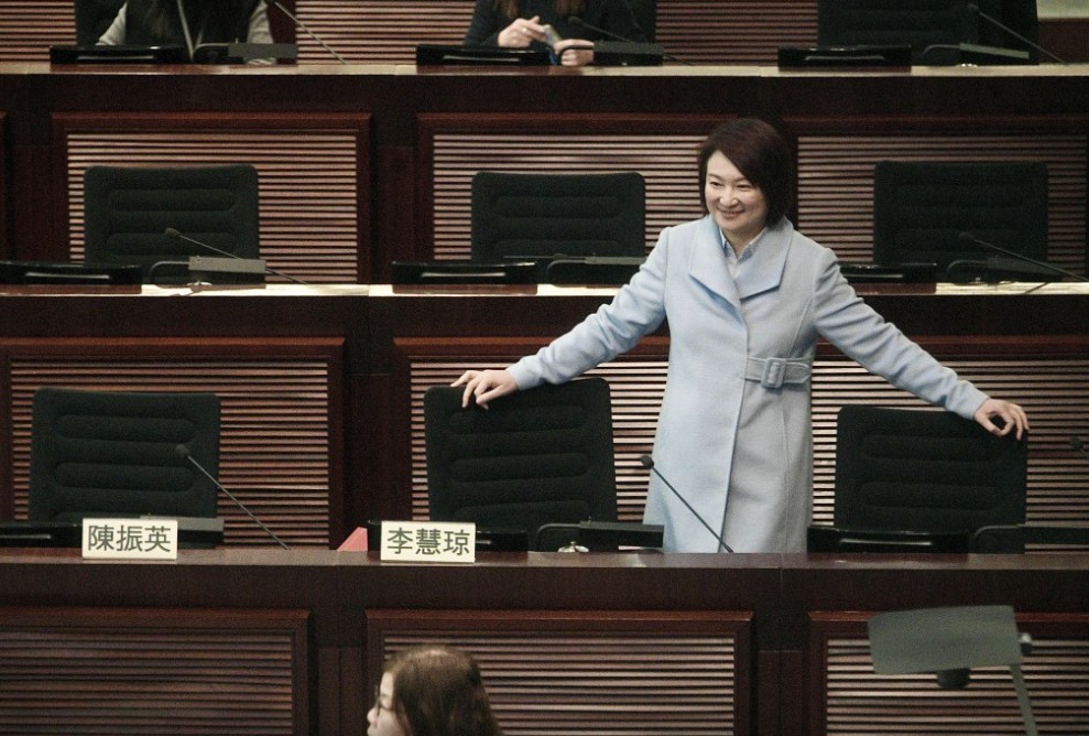 李慧琼亦成為九七回歸後第二位女立法會主席。陳浩元攝 李慧琼亦成為九七回歸後第二位女立法會主席。陳浩元攝