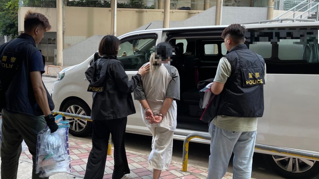 警方拘捕一名36歲本地女子。警方提供