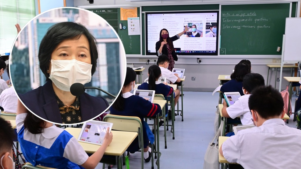 蔡若莲表示《指引》不影响教师在社交平台发表个人意见。资料图片