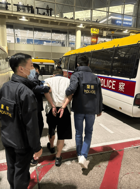 66歲男主腦由泰國遣返香港機場被捕。資料圖片