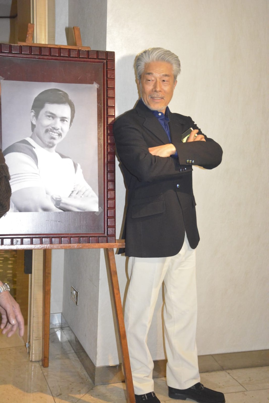 倉田保昭專誠由日本來港出席追思會。