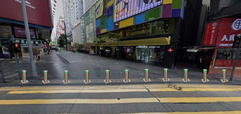 百德新街全日行人專用街道南面。灣仔區議會文件 百德新街全日行人專用街道南面。灣仔區議會文件