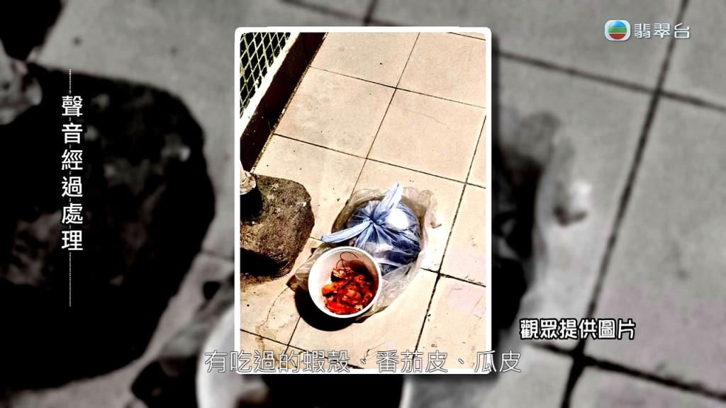 被丟在公眾地方的廚餘。 被丟在公眾地方的廚餘。