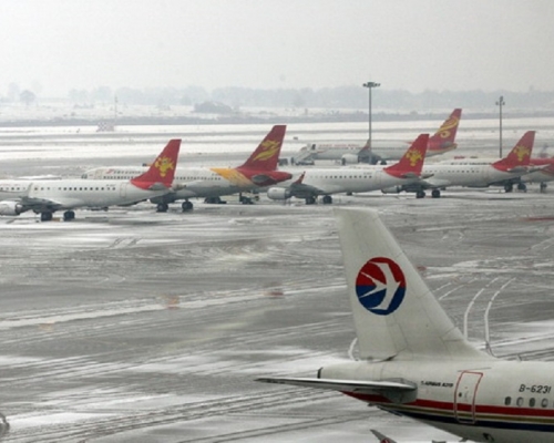 西安咸陽機場。新華社