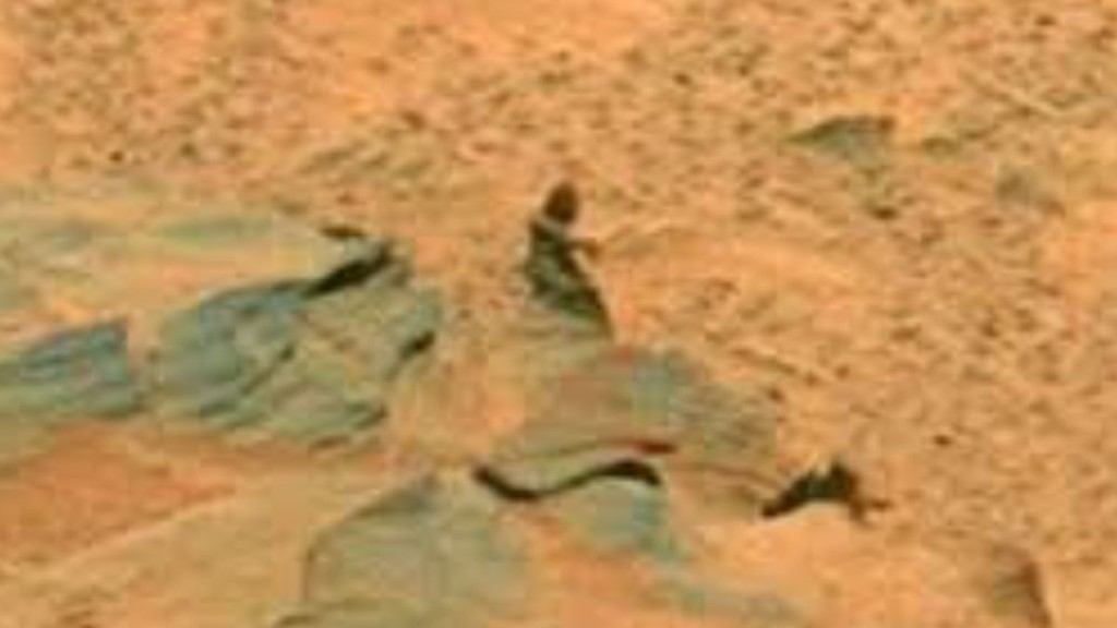 美国太空总署的一张照片，被指拍下外星人的证据。NASA