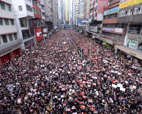 外交部駐港公署批評美國英國粗暴干預香港事務。資料圖片