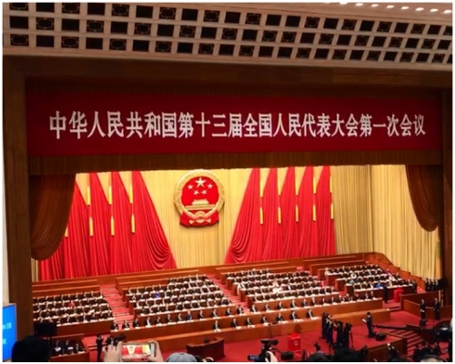 大會正進行投票。本報記者:張言天攝