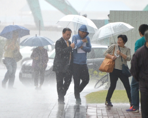 預測明日有幾陣雨，早上局部地區有雷暴。資料圖片
