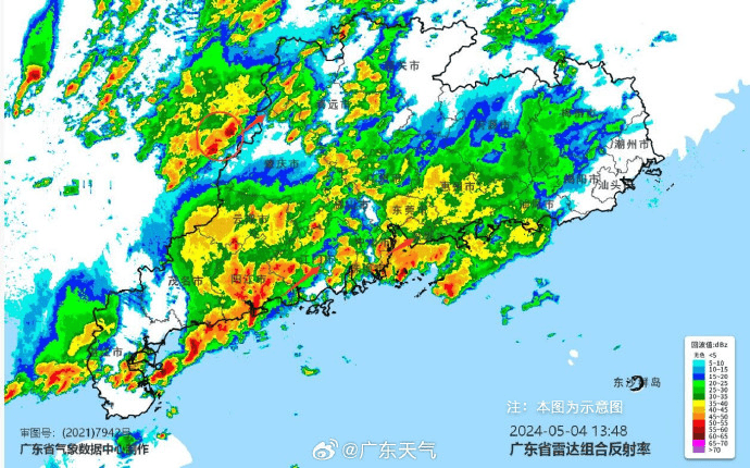 廣東今明仍有大到暴雨。