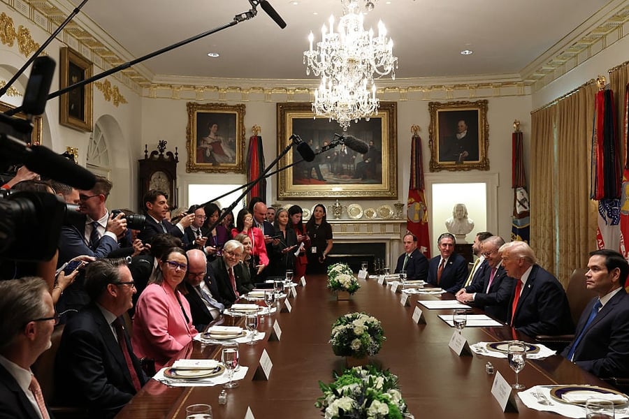 在去年10月的白宮會面中，特朗普曾暗示陸克文或許該為過往的言論道歉。法新社