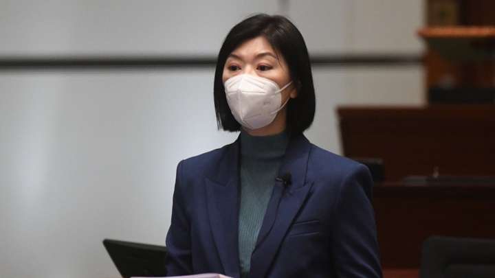 容海恩在立法會促進粵港澳大灣區發展事宜小組委員會上,關注到人工智能發展。資料圖片