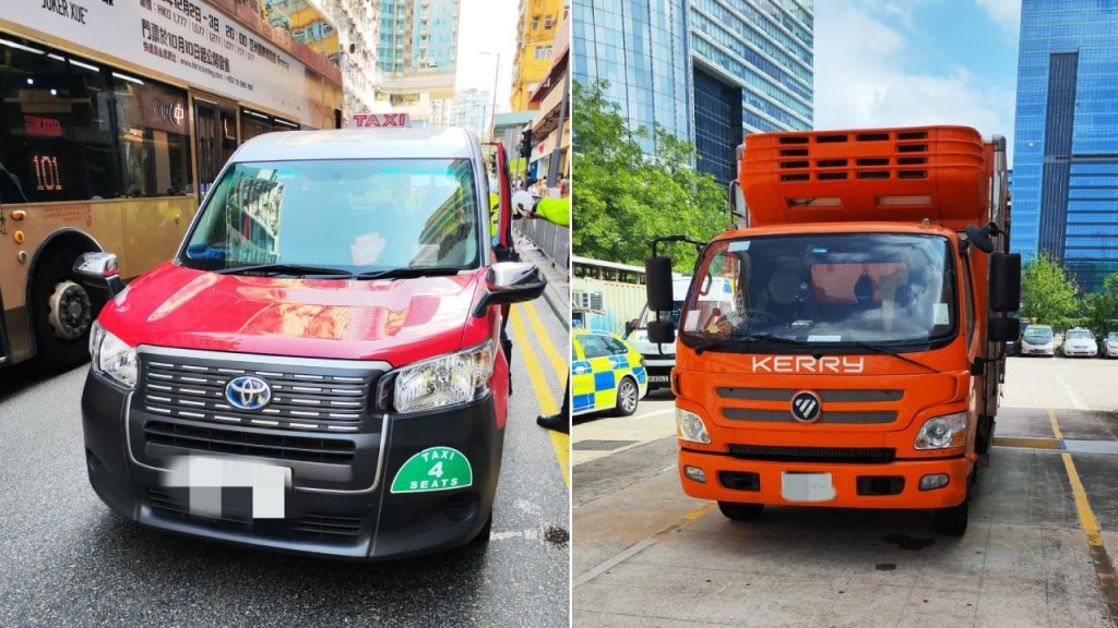 警方東九打擊危駕拘兩司機 的士衝燈險撞警員 貨車超重兼停牌駕駛