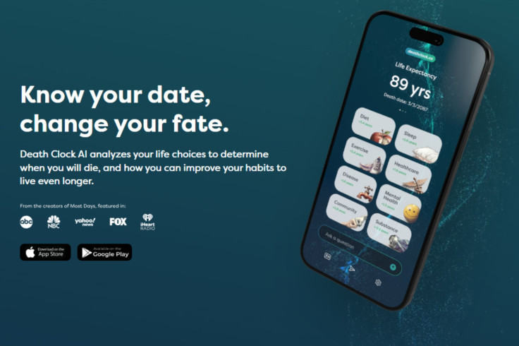 「死亡時鐘」App用AI預測壽命。網上圖片