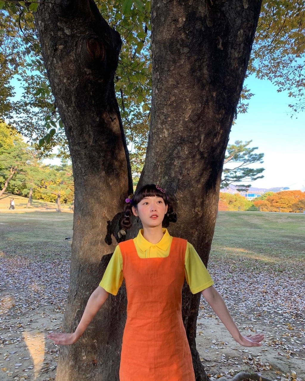 厭世女「智英」扮木頭女孩,好可愛。