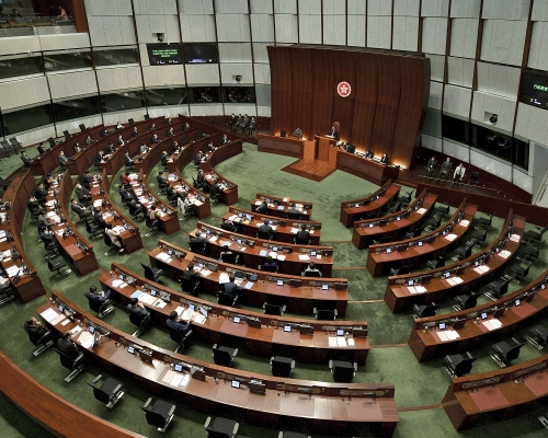 已檢測人士需持結果進入立法會大樓。資料圖片