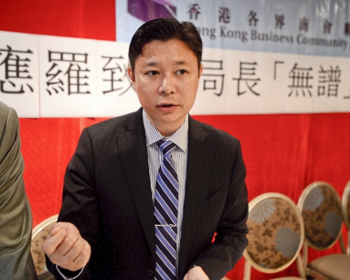 何啟文指出，凍結最低工資為保安業提供喘息空間。資料圖片