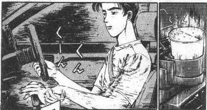 有网民笑言与漫画情节相似。漫画《头文字D》截图