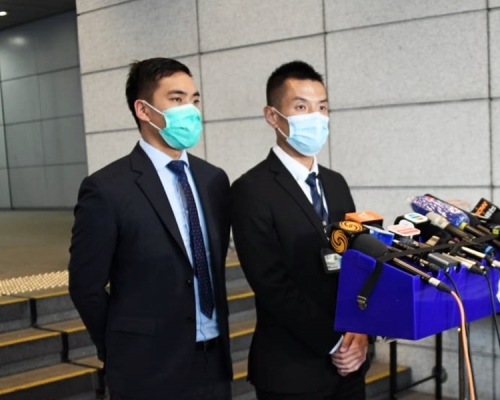港島總區重案組第二隊總督察許康傑(右)。