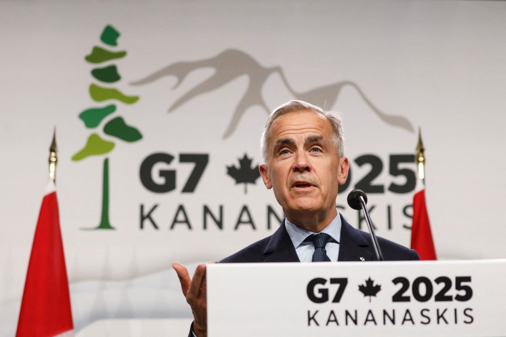 G7峰會最後一日在加拿大舉行，會後加國總理卡尼發表聯合聲明。 路透社