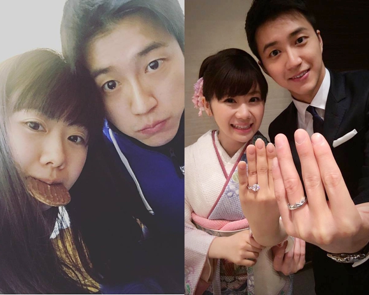 福原愛與江宏傑結婚後活躍社交網站。