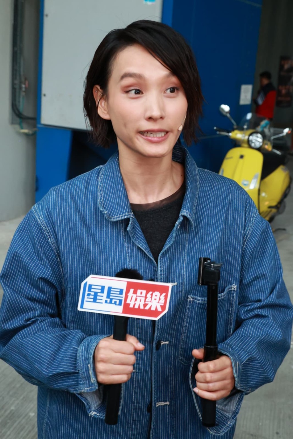 談善言感激拍檔鼓勵。 談善言感激拍檔鼓勵。