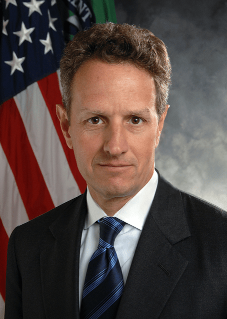 奧巴馬年代的財長蒂莫西·蓋特納（Timothy Geithner）