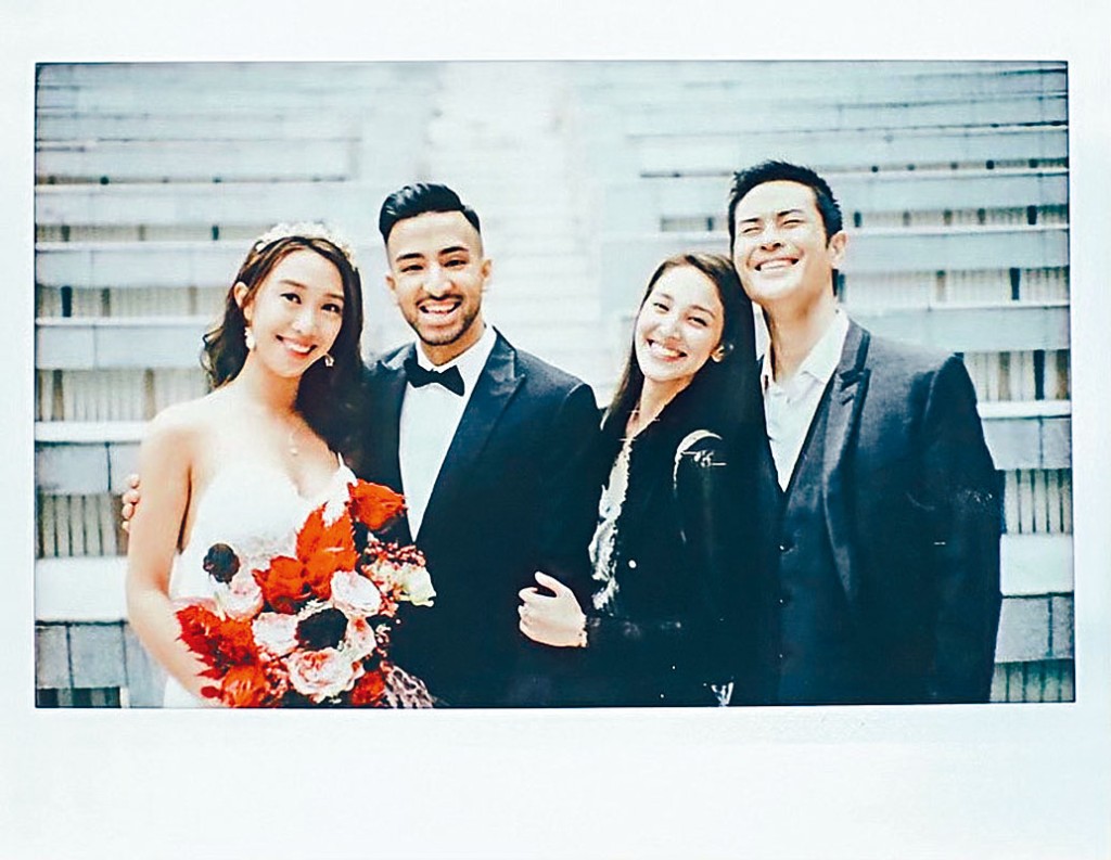 Grace和老公嘉穎齊見證弟弟Derek的大日子。