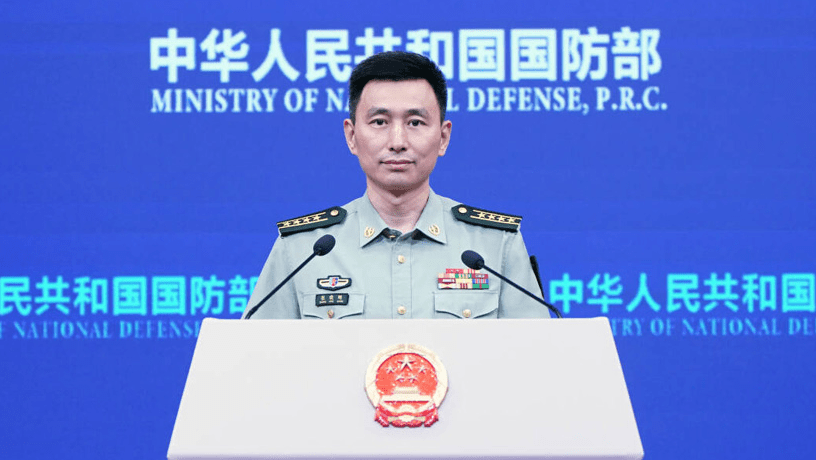 國防部新聞發言人張曉剛大校。 國防部新聞發言人張曉剛大校。