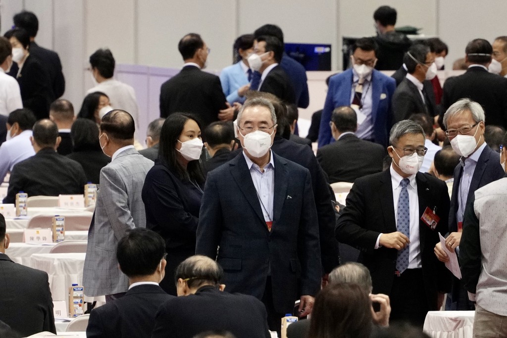 港区全国人大代表选举会议第一次全体会议。（苏正谦摄）