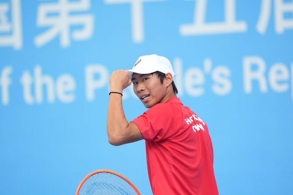 男子青年網球隊今早出戰青年組男子團體準決賽，與江蘇爭入決賽。香港網球總會圖片