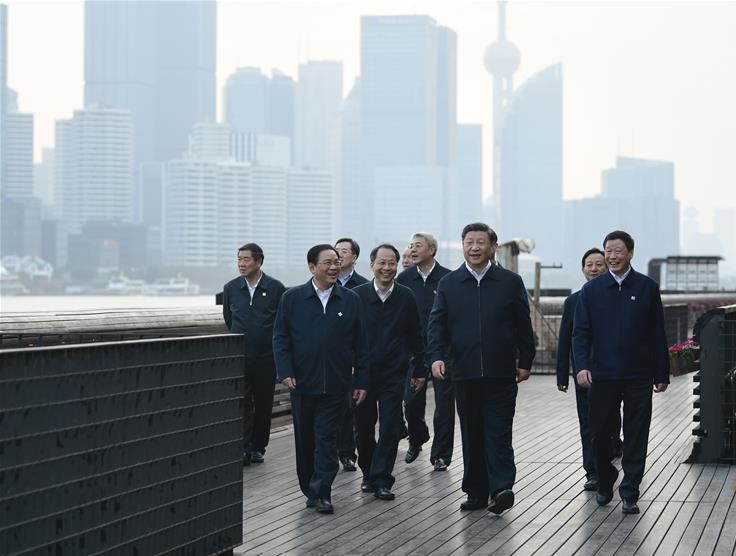 习近平结束上海考察，有分析指他此行有助提振公众对经济的信心。新华社