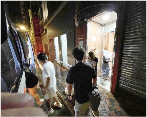 部分被捕人士。