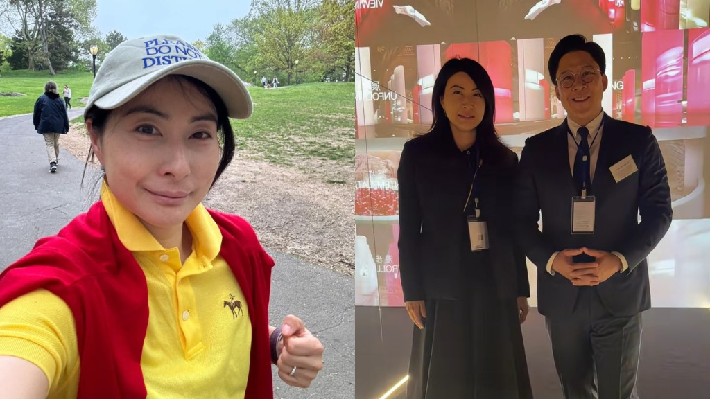 郭晶晶親子行山罕晒兩千金正面 圓眼尖下巴繼承冠軍基因 三語切換騷驚人語言天賦