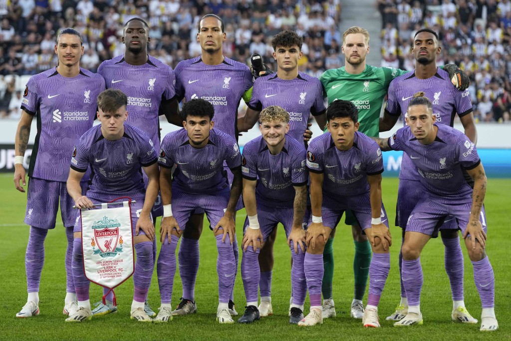 利物浦(紫衫)歐霸分組首仗贏得不輕鬆。AP