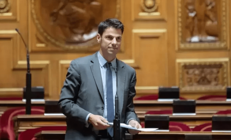 法國參議院歐洲事務委員會副主席貝勒發率跨黨派國會議員訪台。網圖