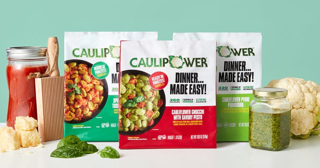 Caulipower為一家生產花椰菜薄餅的公司，其產品主張可在十分鐘內完成。