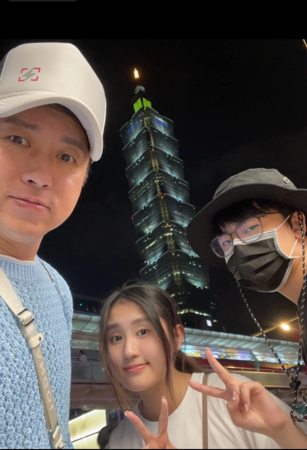 林子博日前帶女兒到台灣。